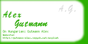 alex gutmann business card